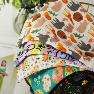 Suerte textile new design 4 way stretch print dbp double brushed poly fabric for garment