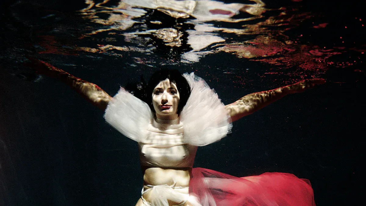 Modern Bridal and Eveningwear Using Scuba Material Fabric