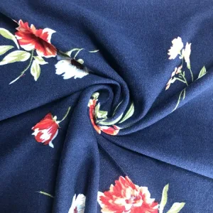 Suerte textile custom digital printed dbp double brushed polyester spandex fabric for dress