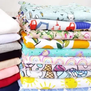 Suerte textile customize printing floral design spandex jersey cotton lycra fabric for dress