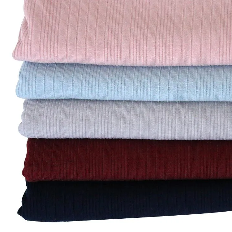 Key Qualities of Rayon Polyester Plain Dyed French Rib Knit Fabric for Shirt