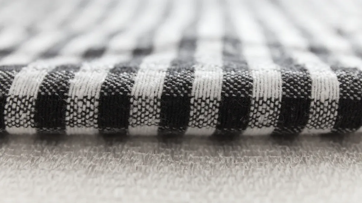 What is Black White Check Wool Fabric?