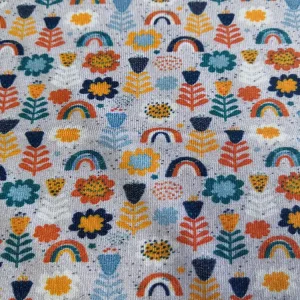 Suerte textile floral design lycra cotton bamboo and spandex fabric by the yard